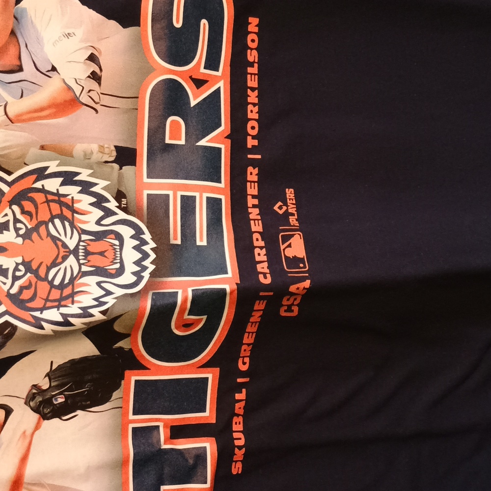 NWT Mens Large MLB Detroit Tigers Navy Graphic Tshirt - Picture 5 of 9